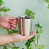 304 Stainless Steel Double Wall Coffee Cups 10oz Beer Cup with Handle 