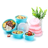 Round Collapsible Folding Food Storage Container with Lids