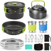 Camping Pots And Pans Set Camping Cooking Backpack Outdooor Kettle & Cup Cookware Set