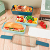 Lunch Box, 3 Layers Stackable Lunch Containers with Compartments - Leakproof Eco-Friendly Meal Prep Containers