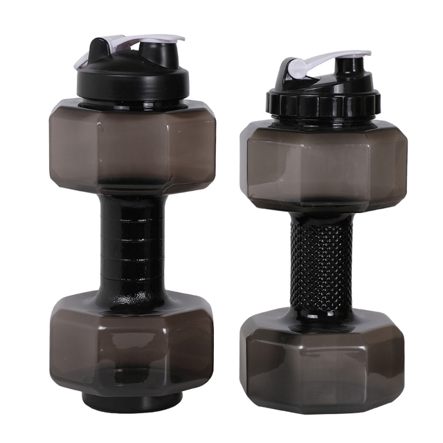 BJ-436 Outdoor Sports 75 oz Dumbbell Water Bottle Gym Big Capacity PETG Sports Fitness Exercise Jug