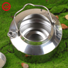 Portable 1 Liter Lightweight Stainless Steel Camping Kettle