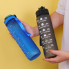 32 Oz Motivational Sport Water Bottles with Times To Drink And Straw for Fitness&Gym&Outdoor