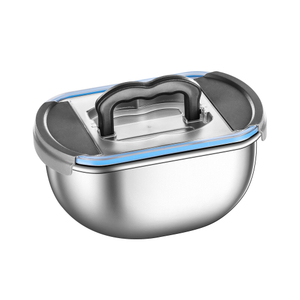 304 Stainless Steel Containers Leakproof Fresh-keeping Box With Handle Cover