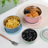 Home Accessories Round Crisper Sealing Bowls 5 Piece Set Lunch Box