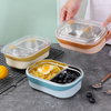 2 Compartment Stainless Steel Portion Control Lunch Containers Box