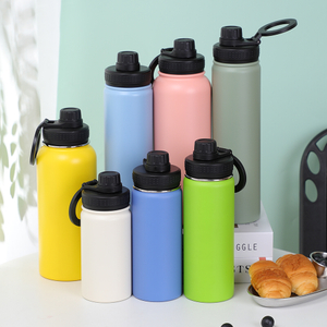 Water Bottle with Magnetic Phone Holder Tumbler with Lid Handle Ring