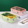 Air Vent Lid Stainless Steel Lunch Box With Removable Divider