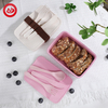 Versatile Wheat Straw Fiber Lunch Box with Utensil Set