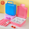 Kids Bento Box Lunch Box with Removable Soup Box & Utensil Set