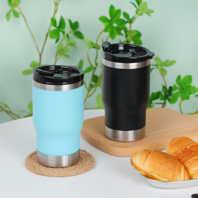 10oz Stainless Steel Vacuum Insulated Double Wall Coffee Mug Tumbler with Splash Proof Sliding Lid