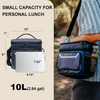 Small Cooler Bag Insulated Beach Cooler Lunch Bag Dual Compartments Reusable Waterproof Leak-proof for Travel Work Picnic Ice Cooler Bag