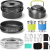 Camping Pots And Pans Set Camping Cooking Backpack Outdooor Kettle & Cup Cookware Set