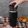 Leakproof 304 Stainless Steel Double Wall Travel Mug Large Clear Water Bottle Thermal Cup Thermal & Cool Tumbler with Straw Lid