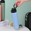 Water Bottle with Magnetic Phone Holder Tumbler with Lid Handle Ring