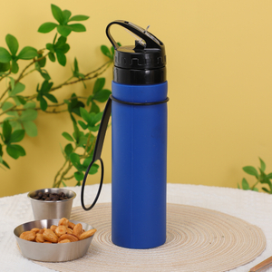 Silicone Insulated Sports Water Bottle Includes Both Straw and Sip Lid for Fitness&Gym&Outdoor