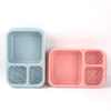 3 Compartment Colorful Wheat Straw Fiber Lunch Box