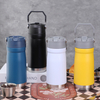 Reusable Wide Mouth Vacuum 304 Stainless Steel Insulated Water Bottle With Handles & Straw Lid for Adults