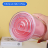 Wide Mouth Reusable Water Bottle Plastic Double Wall Tumbler with Lid and Straw