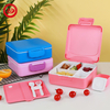 Kids Bento Box Lunch Box with Removable Soup Box & Utensil Set