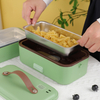  304 Stainless Steel Container Leak Proof 1/2/3 Layer Portable Food Heater Electric Lunch Box