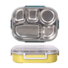 18/8 Stainless Steel Bento Lunch Box 5 Compartments with Clear Lid