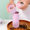  Unbreakable Reusable Insulated Water Bottle 400ml Wheat Straw Tumbler with Container Lid 