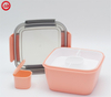 BPA Free Square Clear Plastic Food Container Lunch Box