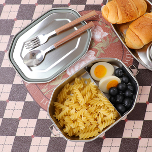 Octagon Stainless Steel Bento Box Thermo Lunch Box 