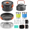 Camping Pots And Pans Set Camping Cooking Backpack Outdooor Kettle & Cup Cookware Set