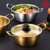 Set of 5 Stainless Steel Korean Ramen Noodle Pot with Handles & Lid