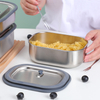 Stainless Steel Bento Box Thermo Lunch Box With Sillcone Ring Seal Cover