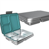 Eco-Friendly, Dishwasher Safe, Patented Design With 3 Compartments & Extra Container Available Stainless Steel Leak-Resistant Lunch Box