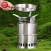 Portable Outdoor Camping Fire Pit Stainless Steel Camping Stove Portable Winter Heating Stove Trivet Firewood Stove for Cooking