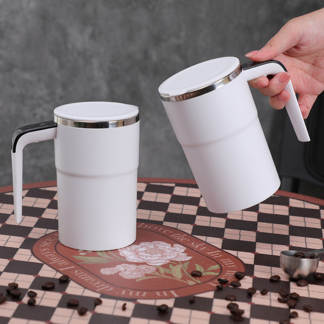  IPX7 Magnetic Adsorption Charging Rechargeable Stainless Steel Stainless Self Stirring Mug