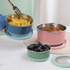 Home Accessories Round Crisper Sealing Bowls 5 Piece Set Lunch Box