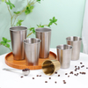 Promotion Gift Set Outdoor Portable Single Walled 304 Metal Stainless Steel Beer Cup