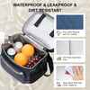 Small Cooler Bag Insulated Beach Cooler Lunch Bag Dual Compartments Reusable Waterproof Leak-proof for Travel Work Picnic Ice Cooler Bag