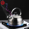 Modern 304 Stainless Steel 2.5 Liter Whistling Tea Kettle for Stovetop Hot Water Boiler with Cool Grip Ergonomic Handle