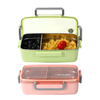 Air Vent Lid Stainless Steel Lunch Box With Removable Divider