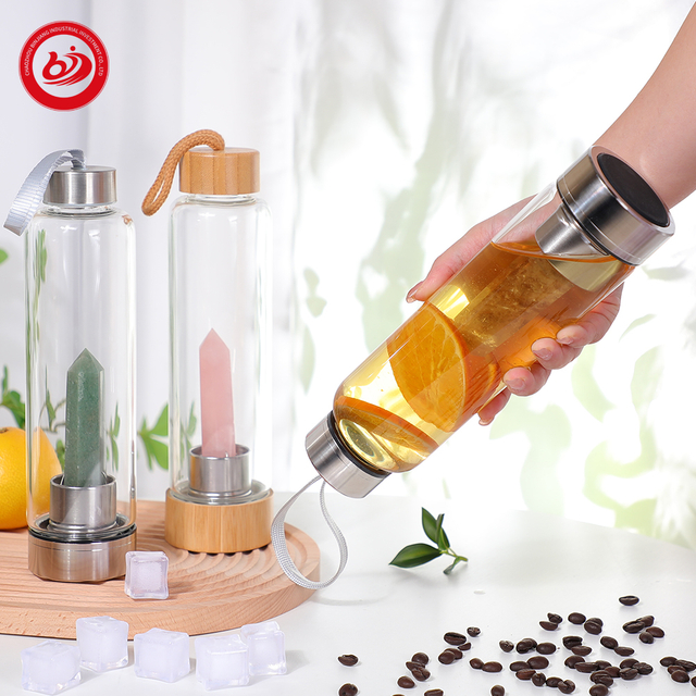 Purify The Magnetic Field Borosilicate Glass Clear Water Bottle