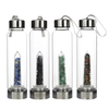 Crystal Water Bottle Borosilicate Glass Crystal infused Water Bottle