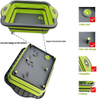 Collapsible Cutting Board Foldable Camping Dishes Sink Space Saving 2 in 1 Multifunction Storage Basket