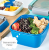 BPA Free Square Clear Plastic Food Container Lunch Box