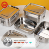  2 Layers Stainless Steel 100% Leakproof Lunch Box with Clip Locks