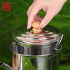 304 Stainless Steel Hangable Campfire Cooking Equipment Kettle