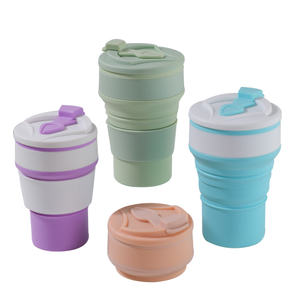 Collapsible Travel Cup Silicone Bottle for Hot & Cold Drinks