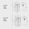 Outdooor Kettle Aluminum Camping Percolator Coffee Pot