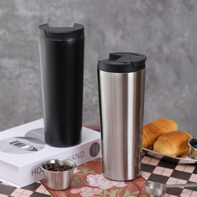 Leakproof 304 Stainless Steel Double Wall Travel Mug Thermal Cup Suitable for Ice Drinks and Hot Beverage Tumbler with Lid