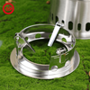 Portable Outdoor Camping Fire Pit Stainless Steel Camping Stove Portable Winter Heating Stove Trivet Firewood Stove for Cooking